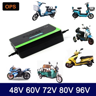 สินค้า อุปกรณ์ชาร์จแบตเตอรี่ 48V 60V 72V 96V 12AH 20AH 30AH 40AH 50AH 60AH สำหรับ E Electric Bike bicyle ที่ชาร์จแบตเตอรี่สําหรับจักรยานสกูตเตอร์ไฟฟ้า(พร้อมส่ง)