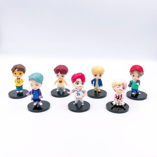 SS Toys โมเดล ศิลปิน เกาหลี วงBTS ครบทั้งวง งานไม่มีกล่อง สูง7ซม. (งานก๊อป) # ของเล่นโมเดล ส่งฟรี ของเล่นเด็ก ฟิกเกอร์