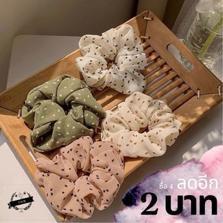 🔥พร้อมส่ง🔥 ยางรัดผมผ้าชีฟอง ยางมัดผมเกาหลี