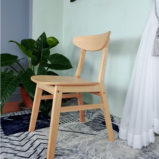 ภาพขนาดย่อของภาพหน้าปกสินค้าเก้าอี้ Evergreen-Furniture/Ikea Plus C-IK-+ เก้าอี้ไม้สไตล์เรียบหรู ทำจากไม้ยางพารา ( 4 ตัว / กล่อง ) มี2สีให้เลือก จากร้าน ymng1111 บน Shopee
