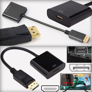 Display Port DP Male to HDMI Female Converter for HDTV