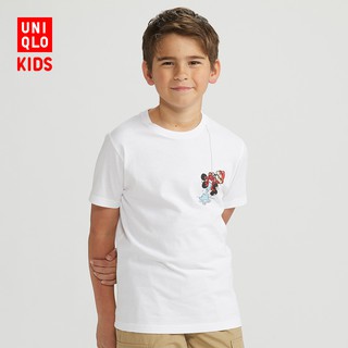 เสื้อยืดแขนสั้นลาย Mario สําหรับเด็ก 427656 Uniqlo Uniqlo