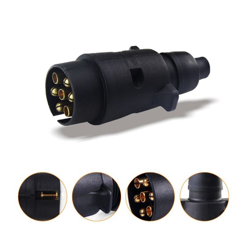 edb-12v-7-way-ปลั๊กซ็อกเก็ตพลาสติกเชื่อมต่อรถยนต์-7-pin-สําหรับรถพ่วง-rvs