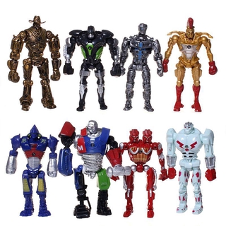 8 Unids/Lote Juguetes De Acero Real Atom Movie Zeus Twin Cities Midas Robot Modelo