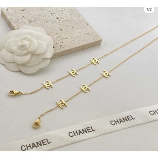 ภาพขนาดย่อของภาพหน้าปกสินค้าสายคล้องแมสCHANEL สแตนเลสสตีล จากร้าน onumas22 บน Shopee ภาพที่ 1