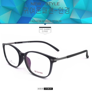 Fashion M korea แว่นตากรองแสงสีฟ้า T-6325 สีดำเงาตัดเทา ถนอมสายตา