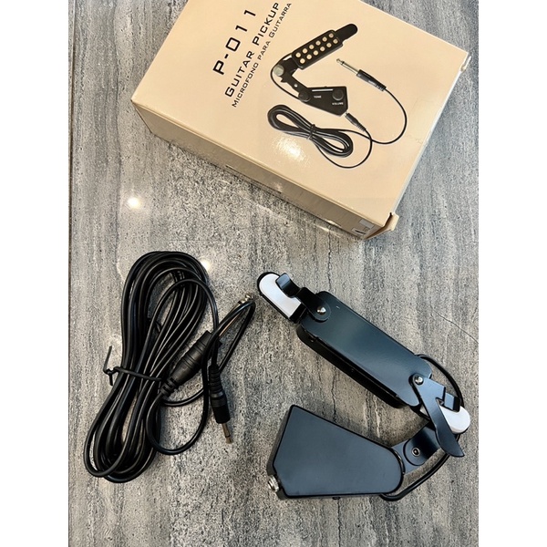 Pickup กีต้าร์โปร่ง P-011, P-012 แบบไม่ต้องเจาะกีต้าร์ มีโวลลุ่ม ปรับ ...