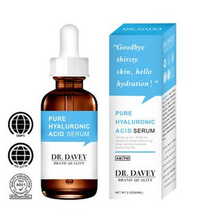 DR. DAVEY PURE HYALURON ACID SERUM เซรั่ม หน้าใส บำรุงผิวหน้า  เซรั่มไฮยาลูรอน ขนาด 60ml.**ของแท้ พร้อมส่ง