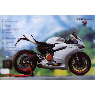 โปสเตอร์ รถมอเตอร์ไซค์ ดูคาติ DUCATI MONSTER MOTORCYCLES 899 Panigale POSTER 24”X35” Inch ITALY MOTORBIKES 1 Models