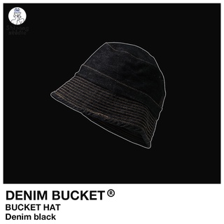 หมวกบักเก็ต บักเก็ตยีนส์ บักเก็ต Denim Bucket สียีนส์ดำ