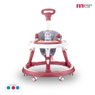 FIN  Baby walker รถหัดเดิน รถผลักเดิน 2in1 รุ่น CAR-509 พับเก็บง่าย พกพาสะดวก รถกลมเด็ก มีด้ามเข็น มีเสียงมีไฟ