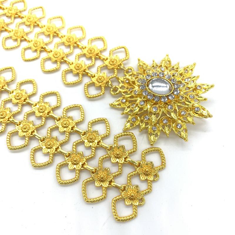 belts-jewelry-เข็มขัดสีทอง-สำหรับชุดไทยนางสาว-หัวเข็มขัดดอกไม้และเข็มขัด