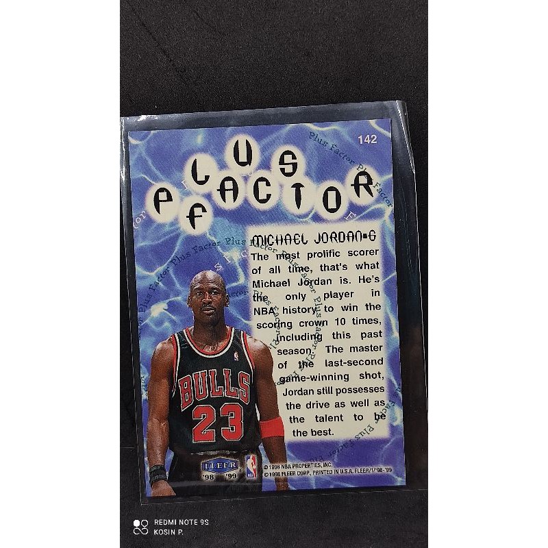 การ์ด-บาสเก็ตบอล-michael-jordan-fleer-ปี-1997-สภาพสวย-สำหรับสะสม-nba-sport-card-hall-of-frame