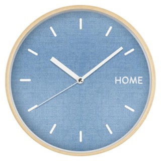 นาฬิกา นาฬิกาแขวน HOME LIVING STYLE SHINY 11.5 นิ้ว สีฟ้า ของตกแต่งบ้าน เฟอร์นิเจอร์ ของแต่งบ้าน WALL CLOCK 11.5 INCHES