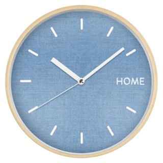 นาฬิกา นาฬิกาแขวน HOME LIVING STYLE SHINY 11.5 นิ้ว สีฟ้า ของตกแต่งบ้าน เฟอร์นิเจอร์ ของแต่งบ้าน WALL CLOCK 11.5 INCHES