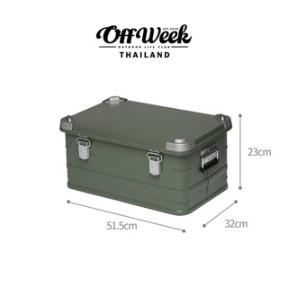 Off Week Aluminum alloy box Green / ขนาด 27L  44L  88L