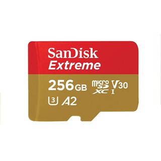 ภาพขนาดย่อของภาพหน้าปกสินค้าSandisk 256 GB Extreme MicroSD เมมโมรี่ รับประกันตลอดอายุการใช้งาน จากร้าน aquaprothailand บน Shopee ภาพที่ 1