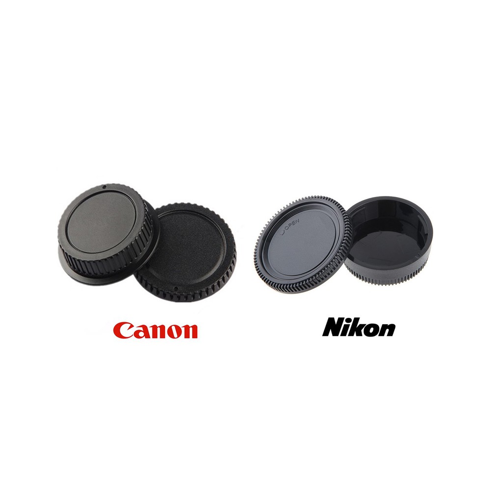 ภาพหน้าปกสินค้าBody Cap & Rear Lens Cap ฝาปิดบอดี้ + ฝาปิดท้ายเลนส์ มีทั้งของ Canon และ Nikon