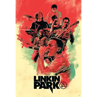 ภาพย่อรูปภาพสินค้าแรกของโปสเตอร์ คอนเสิร์ต วง ดนตรี ร็อก ลิงคินพาร์ก Linkin Park Live in Manila POSTER 24X35 Inch Rock Band