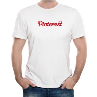 เสื้อยืดผู้หญิง - Pinterestโซเชียลมีเดียภาพถ่ายกราฟิกTshirt