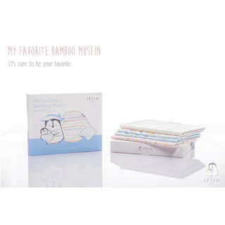 ภาพหน้าปกสินค้าIflin Baby - My Favorite Bamboo Muslin ผ้าอ้อมใยไผ่ #4 ผืน ที่เกี่ยวข้อง