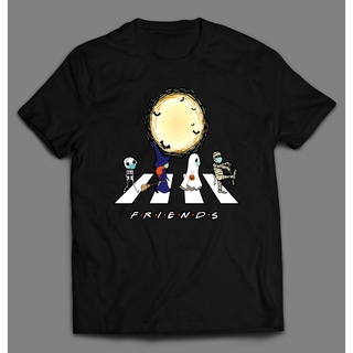 เสื้อยืดแฟชั่น - เพื่อน Abbey ถนนมอนสเตอร์ฮาโลวีนเสื้อยืดผู้ชายผู้ชายเสื้อยืดท็อปส์ซูที