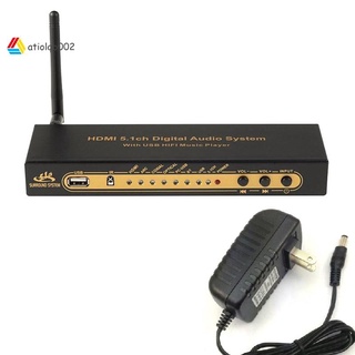 Hd851Bt Dts Ac3 5.1 เครื่องถอดรหัสเสียง Hdmi แปลงเสียง 4K Arc Spdif ออปติคอลคอกเซียลแยกพร้อมปลั๊ก Us