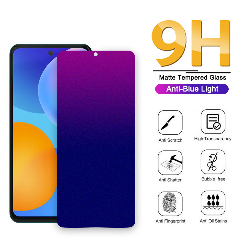 กระจกนิรภัย-เนื้อแมตต์-ป้องกันแสงสีฟ้า-สําหรับ-huawei-y7a-y6p-y7p-y8p-y5p-y9a-y9s-y5-y7-y6-pro-y9-prime-2019-p-smart-2021