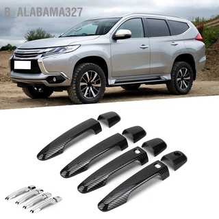 B_Alabama327 มือจับประตูรถยนต์ ด้านนอก แบบเปลี่ยน สําหรับ Mitsubishi Pajero Montero Shogun Sport 2019‐2021 8 ชิ้น ต่อชุด