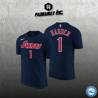 เสื้อยืด ลาย Nba Philadelphia Seventy Sixers Number 1 James Harden แฟชั่น 2022