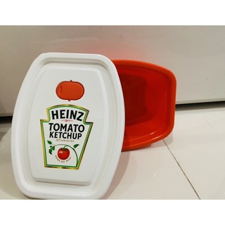 🔥พร้อมส่ง🔥🍅กล่องใส่ของ/กล่องใส่อาหารลายซอสมะเขือเทศไฮน์Heinz tomato ketchup🍅