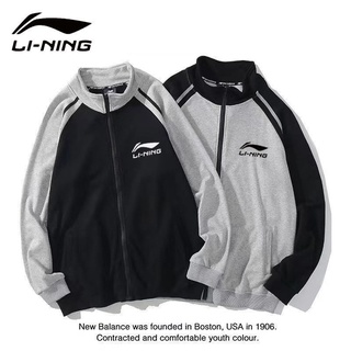 LI NING เสื้อแจ็กเก็ตแขนยาว ระบายอากาศได้ดี เข้ากับทุกการแต่งกาย แฟชั่นคู่รัก สไตล์เกาหลี สําหรับผู้ชาย ไซซ์ M - 4XL