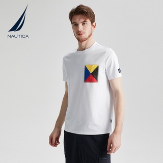 เสื้อยืดโอเวอร์ไซส์เสื้อยืด คอกลม แขนสั้น พิมพ์ลาย Nautica Nordica แฟชั่นฤดูร้อน สําหรับผู้ชายS-3XL