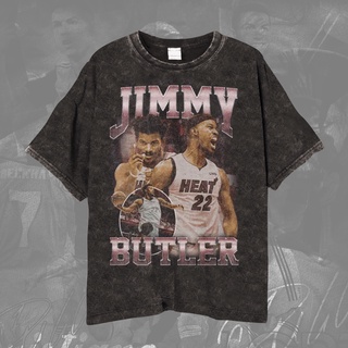 เสื้อยืดบาสเก็ตบอล พิมพ์ลาย Nba Jimmy Butler Butler HEAT Jimmy Butler สําหรับผู้ชาย และผู้หญิงS-5XL