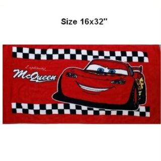 ลิขสิทธิ์แท้ ผ้าขนหนู คาร์ Car Mcqueen เนื้อนิ่ม ไซด์เล็ก 16X33นิ้ว