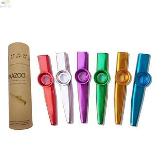 ECHO- ~Beginner Flute Instrument Metal Kazoo Woodwind Musical Instruments Toy Gift Box newest  top sale【Echo-baby】