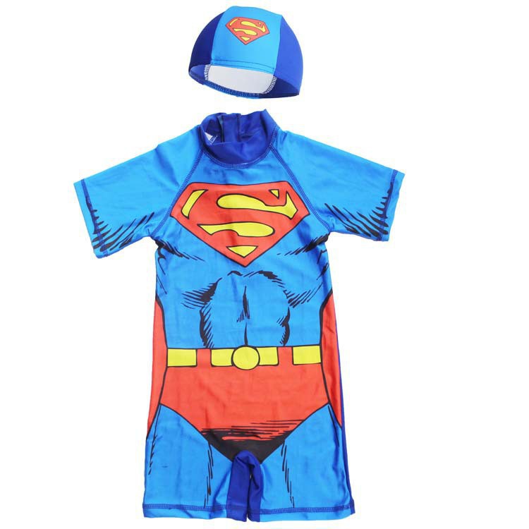 เด็กทารก-superman-spiderman-ชุดว่ายน้ำ-batman-ชุดว่ายน้ำ-one-piece-summer-beach