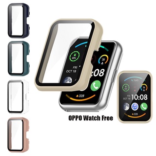 เคสกระจกนิรภัย PC แบบแข็ง ป้องกันหน้าจอ สําหรับ OPPO Watch free