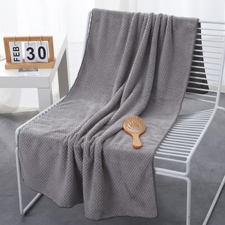 ผ้าเช็ดตัว(ไม่รวมผ้าเช็ดหน้า) นุ่มละมุนผิว Towel 70*140cm cotton100% ไม่เป็นขุย ผ้าเช็ดตัวสาเกญี่ปุ่น รังผึ้ง