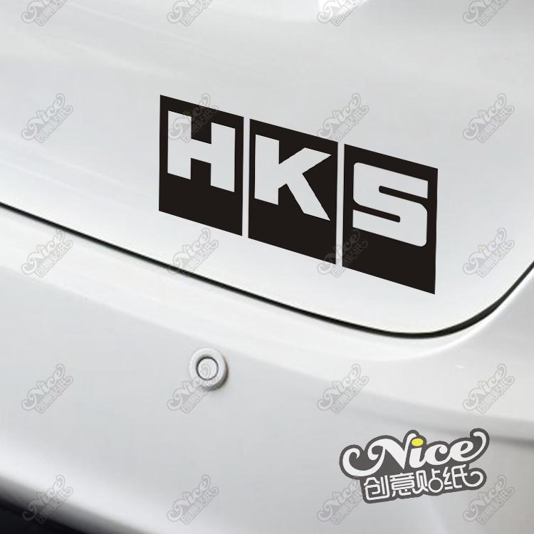 Hks สติกเกอร์สะท้อนแสง กันน้ํา กันแดด ไม่ซีดจาง สร้างสรรค์ สําหรับติดตกแต่งกระจกรถยนต์