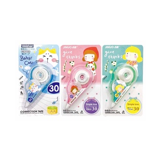 เทปลบคำผิด #L แพ็ค 6 ชิ้น คละแบบ101339Fancy Correction Tape #L 6 Pcs/Pack