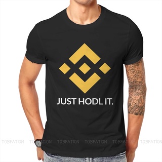 เสื้อยืด คอกลม พิมพ์ลายเหรียญ BNB Crypto Hodl สําหรับผู้ชายสามารถปรับแต่งได้