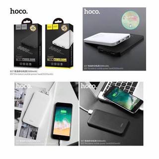 แบตสำรอง ความจุ 5000mAh Hoco B37  🔋🔋 บางเบา พกพาสะดวก ของแท้ 100%  แบตสำรองขนาดเล็ก น้ำหนักเบา เหมาะสำหรับพกพาไปได้ทุกที