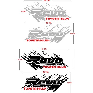 สติ๊กเกอร์แต่งรถ REVO (ซ้าย-ขวา)