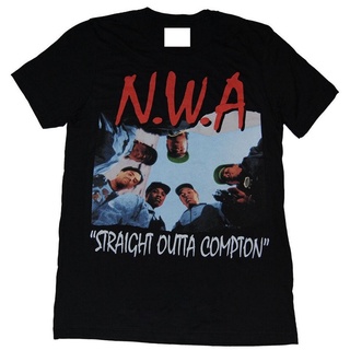 เสื้อยืดคอกลม แขนสั้น พิมพ์ลาย N.W.A. สไตล์คลาสสิก ไม่ซ้ําใคร สําหรับผู้ชาย ตรง Outta Compton s 199369