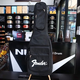 🎥 กระเป๋ากีต้าร์ไฟฟ้า ซอฟเคสกีตาร์ไฟฟ้า Fender บุหนา 5 มิล มีกระเป๋าด้านบน มีสายสะพายปรับได้ สะดวกสบาย กระเป๋ากีต้าร์