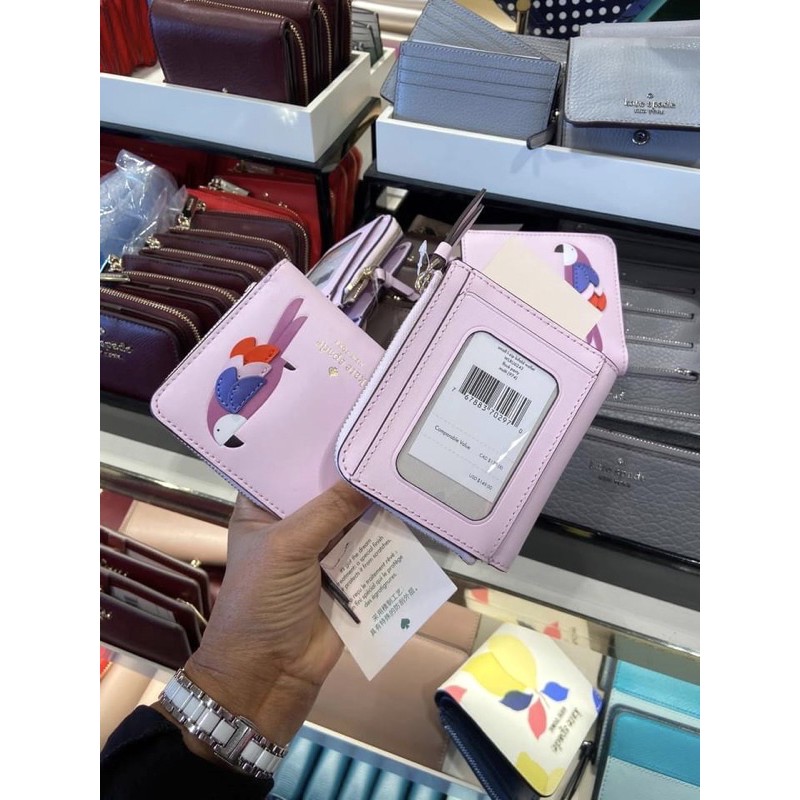 katespade-wlru6243-กระเป๋าสตาง-สีชมพูอ่อน-ของแท้