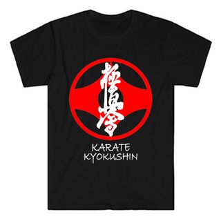 [S-5XL] เสื้อยืด พิมพ์ลายสัญลักษณ์ Karate Kyokushin สีดํา สไตล์ญี่ปุ่น สําหรับผู้ชาย ไซซ์ S ถึง 3 716831