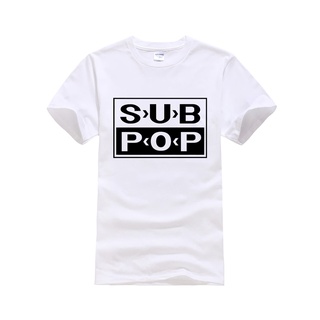 เสื้อยืดผ้าฝ้ายพิมพ์ลาย เสื้อยืดลําลอง ผ้าฝ้าย แขนสั้น คอกลม พิมพ์ลาย SUB POP SUB POP RECORD Rock Music แฟชั่นฤดูร้อน สํ