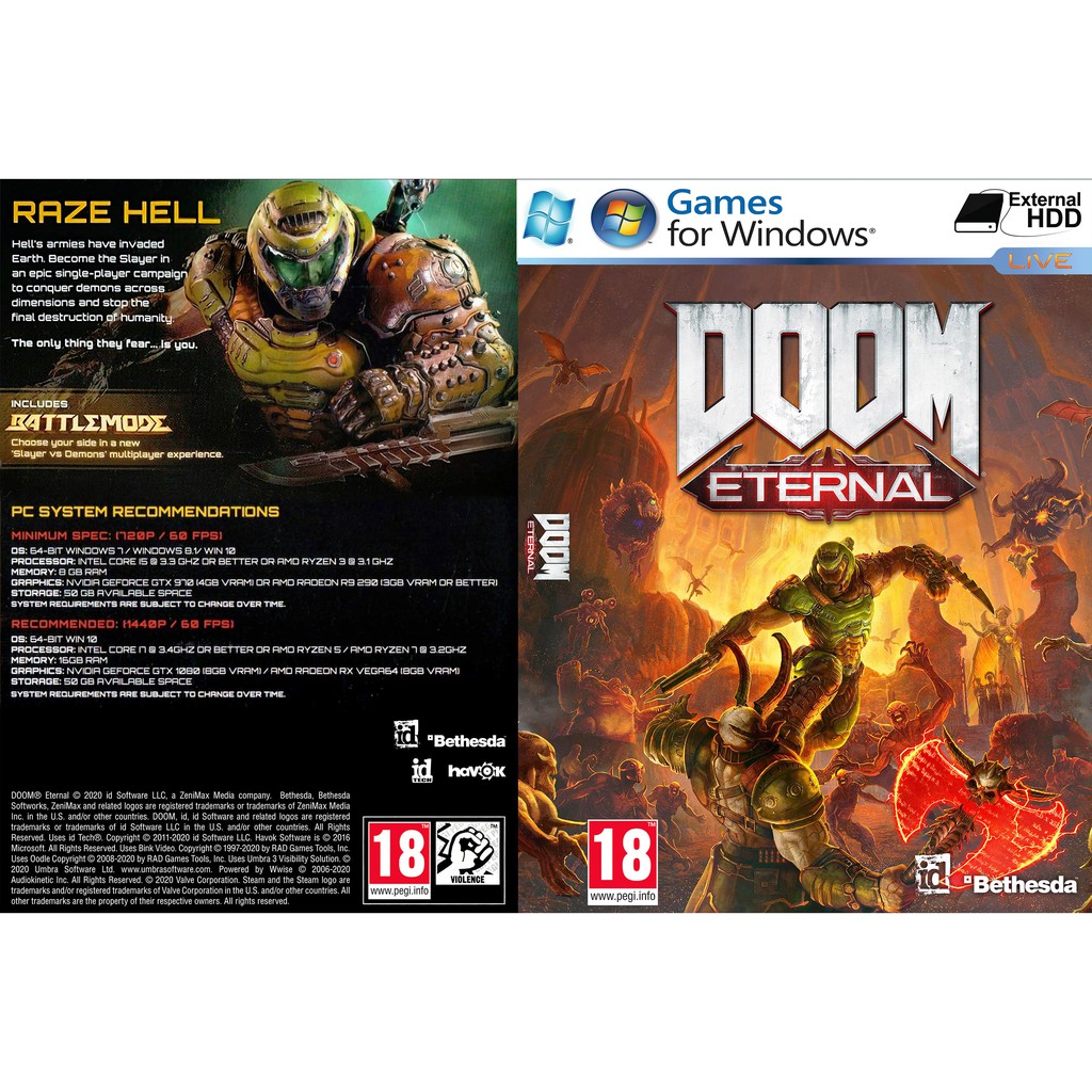 Doom Eternal PC GAME ออฟไลน์ [ติดตั้งแบบลงตัว] | Shopee Thailand